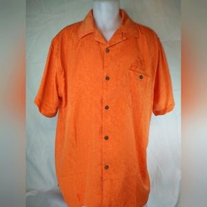 Passion Men's XXL Orange Las Vegas button down camp shirt